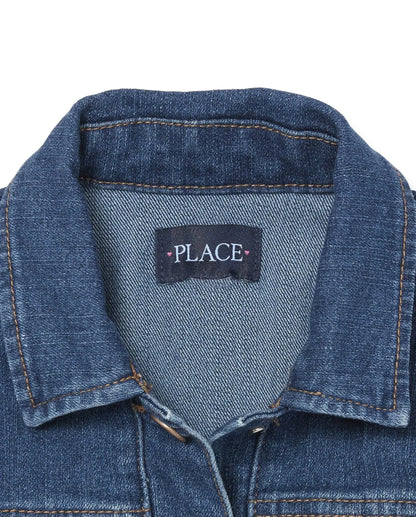 The Children's Place Girls Basic Denim Jacket XX-Large Azure Wash My Store