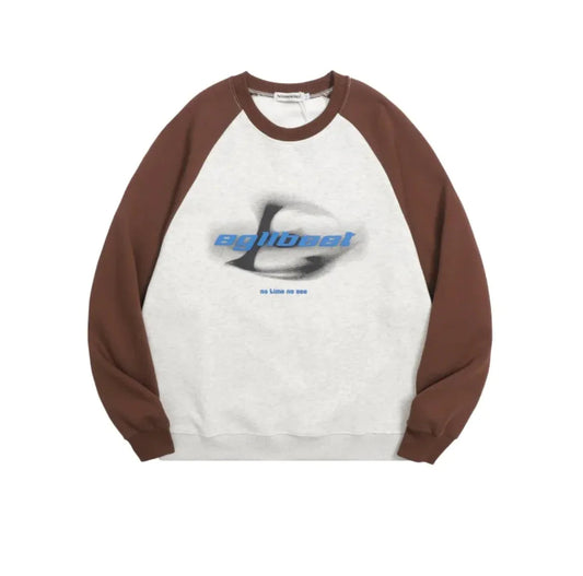 Virtual Shadow Printed Long-Sleeved Sweater WEM Support (www.WEM.support)