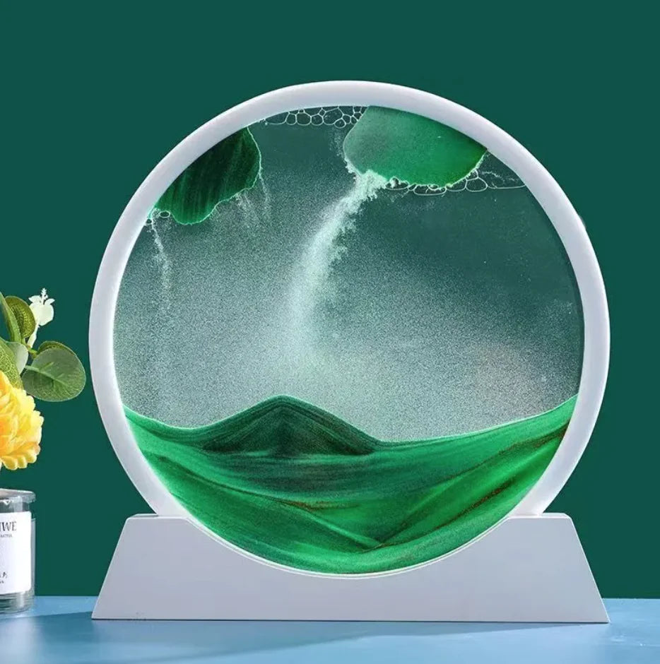 3D Quicksand Hourglass Art HejK.com