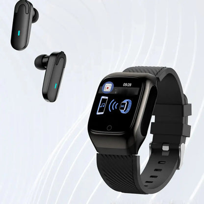 2 in 1 Compact Smart Fit Watch And Bluetooth Earpods My Store