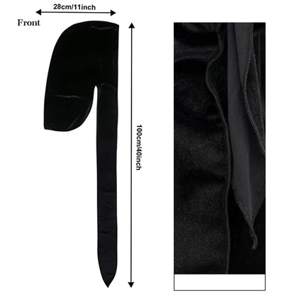 Unisex Velvet Long Tail Beanie WEM Support (www.WEM.support)