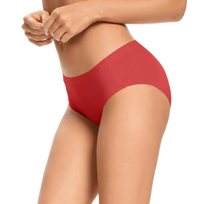 voenxe Women Seamless Hipster Underwear,Breathable Ladies Panties Bikini,No Show Briefs,Comfortable Undies for Women 5-Pack X-Small Coffee My Store