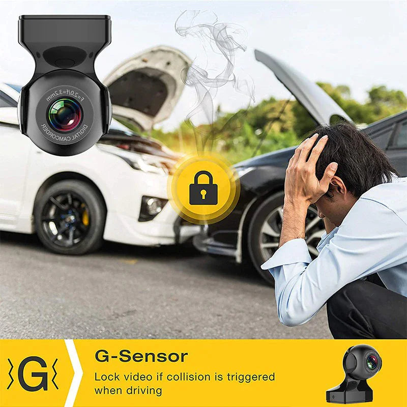 170° WiFi Dash Cam Recorder Car Camera HD 1080P Car DVR Vehicle Video G-Sensor WEM Support (www.WEM.support)