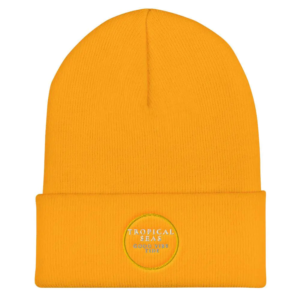 Tropical Seas Cuffed Beanie WEM Support (www.WEM.support)
