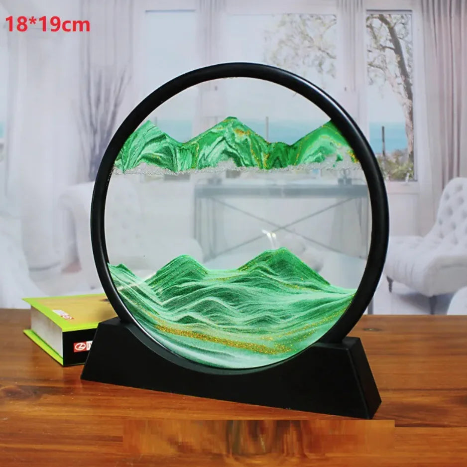 3D Quicksand Hourglass Art HejK.com