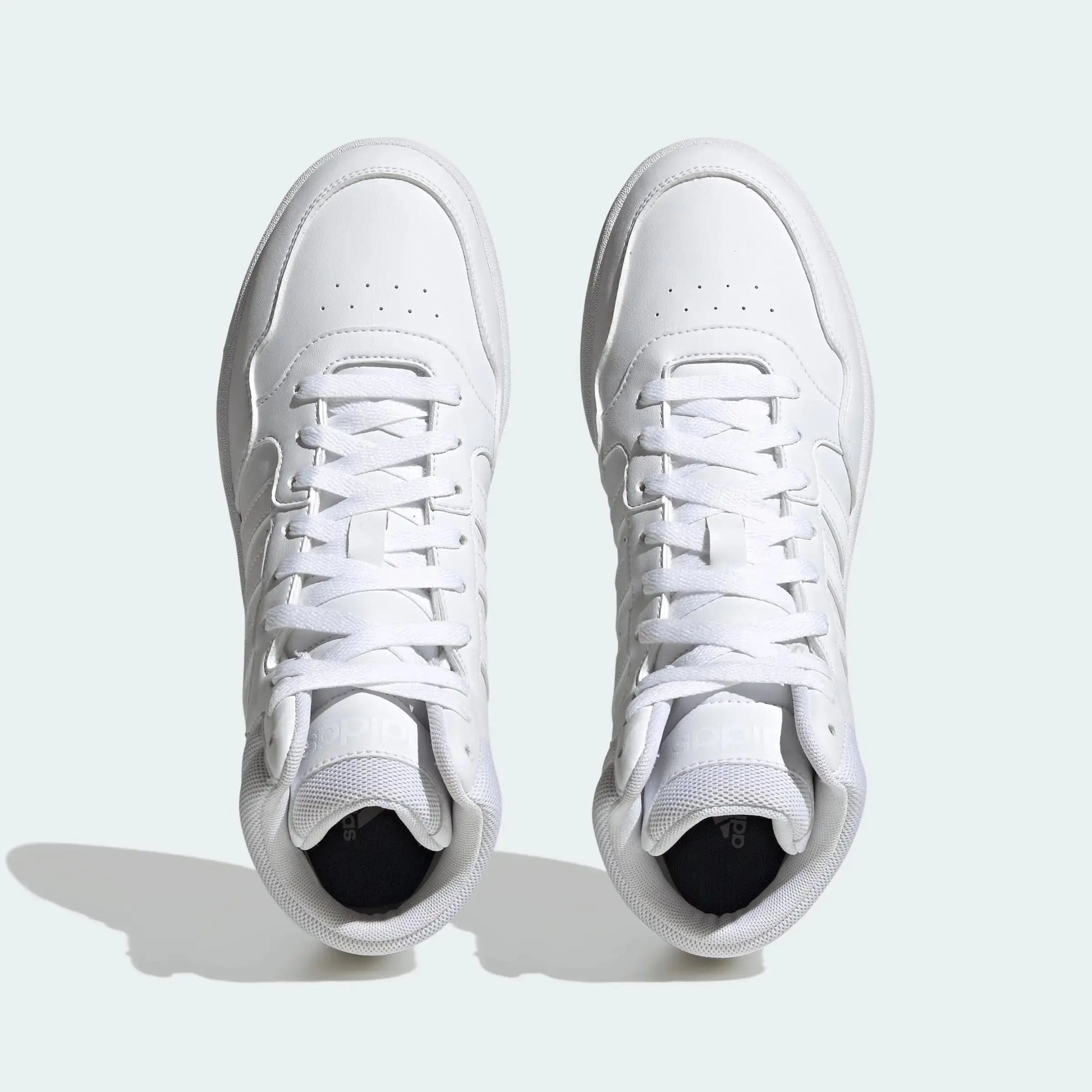 adidas Men's Hoops 3.0 Mid Sneaker 7 White/White/White My Store