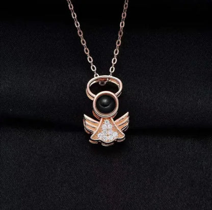 100 Languages Angel Projection Necklace