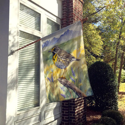 Wyoming Western Meadowlark House Flag WEM Support (www.WEM.support)