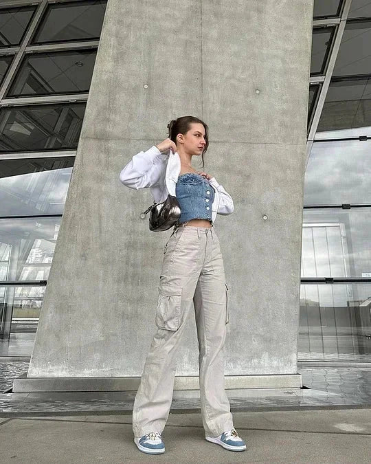 Straight-Leg Cargo Jeans HejK.com Marketplace LLC