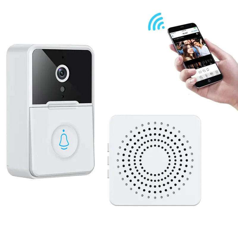 Wireless Security Smart WiFi Doorbell Intercom Video Camera Door Ring Bell Chime WEM Support (www.WEM.support)