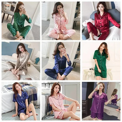 Women Silk Satin Pajamas Treat yourself to a touch of luxury with our Silk satin pajamas women today! My Store
