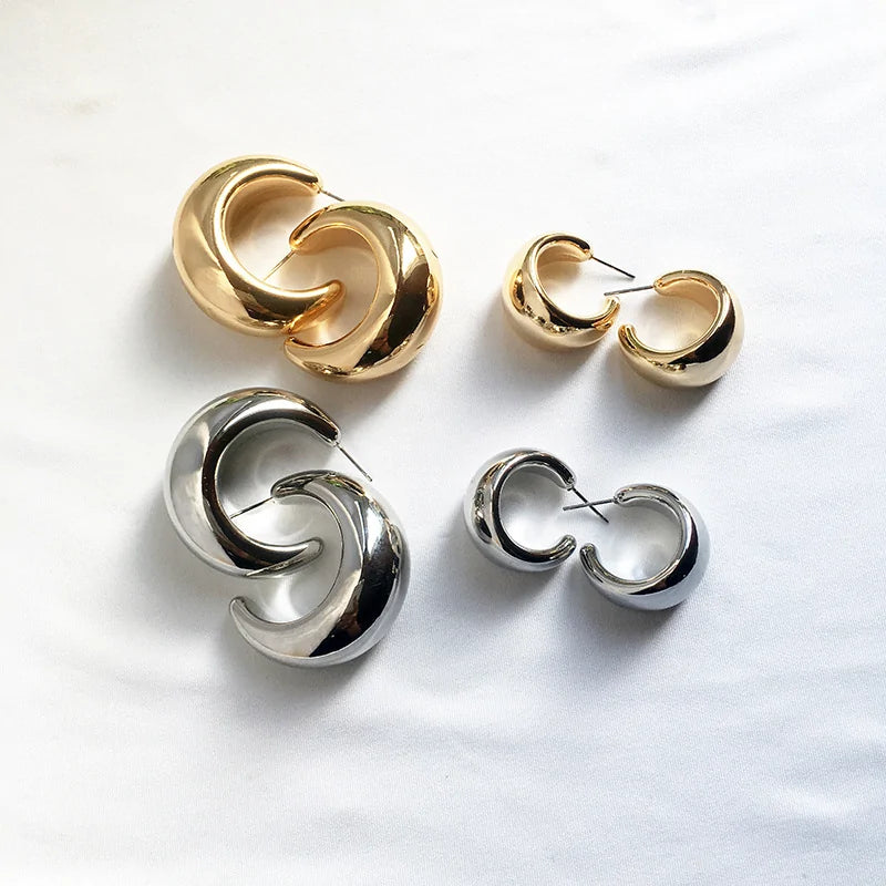 Street Style CC Hoop Earrings WEM Support (www.WEM.support)