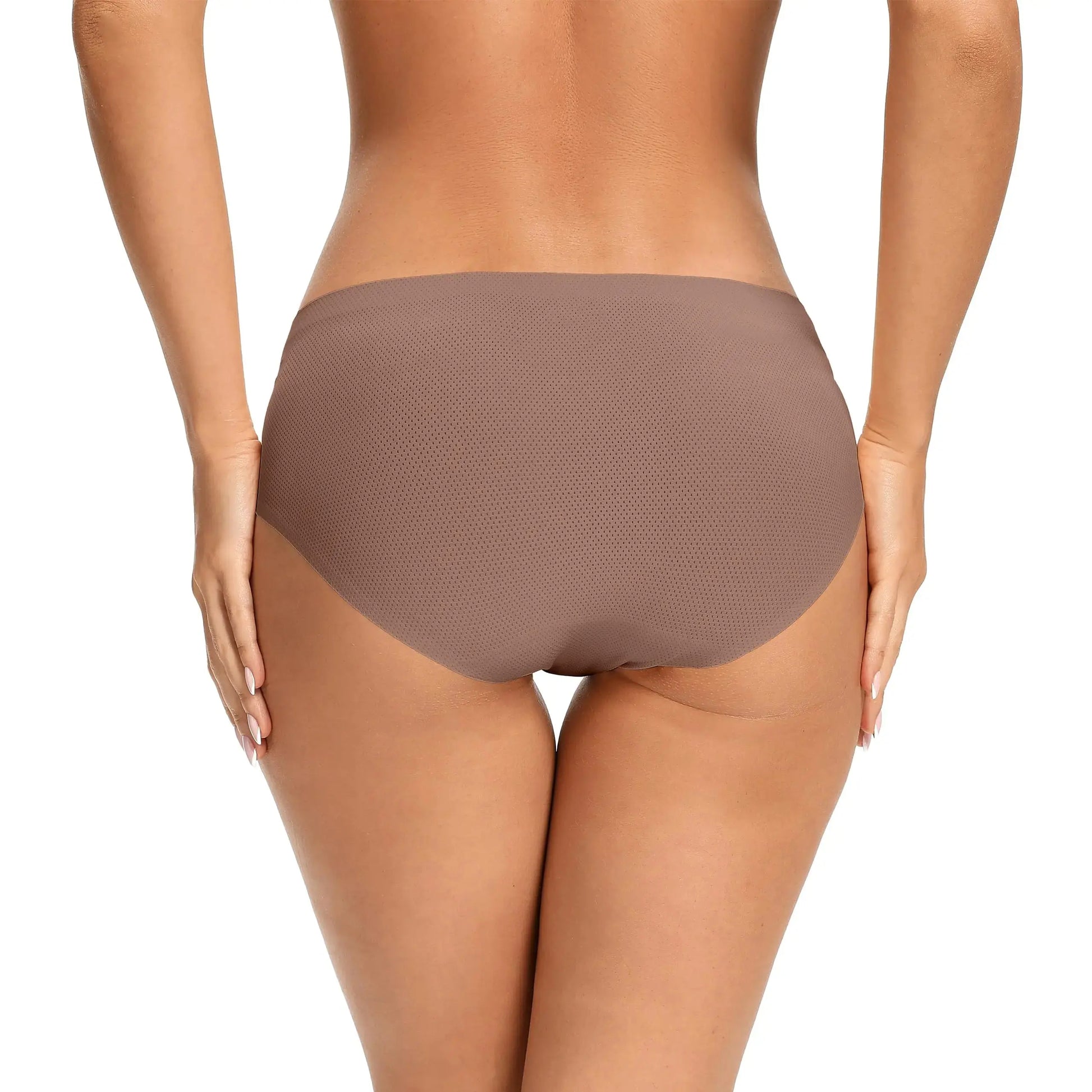 voenxe Women Seamless Hipster Underwear,Breathable Ladies Panties Bikini,No Show Briefs,Comfortable Undies for Women 5-Pack X-Small Coffee My Store