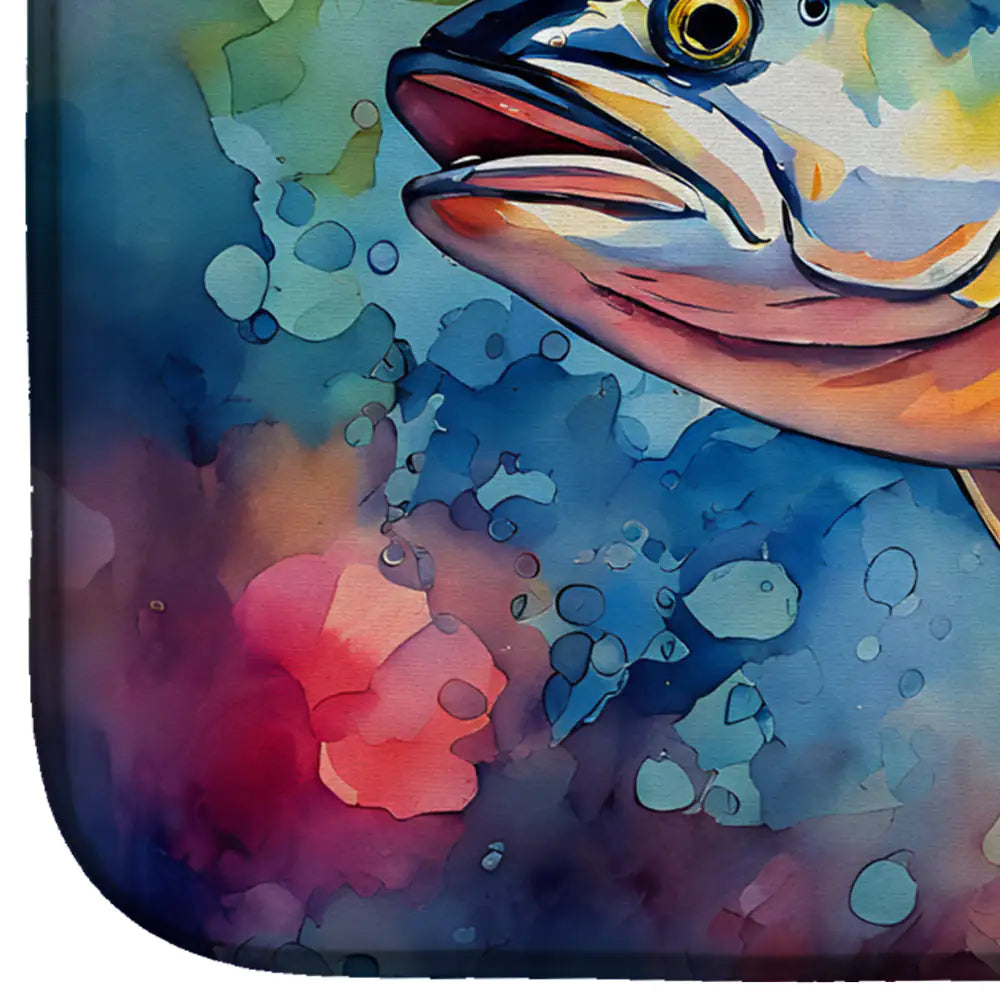 Yellowfin Tuna Dish Drying Mat WEM Support (www.WEM.support)