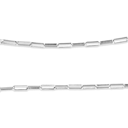 .925 Sterling Silver 1/10 Cttw Round Diamond Lock Pendant Paperclip Chin Necklace (H-I Color, SI1-SI2 Clarity) WEM Support (www.WEM.support)