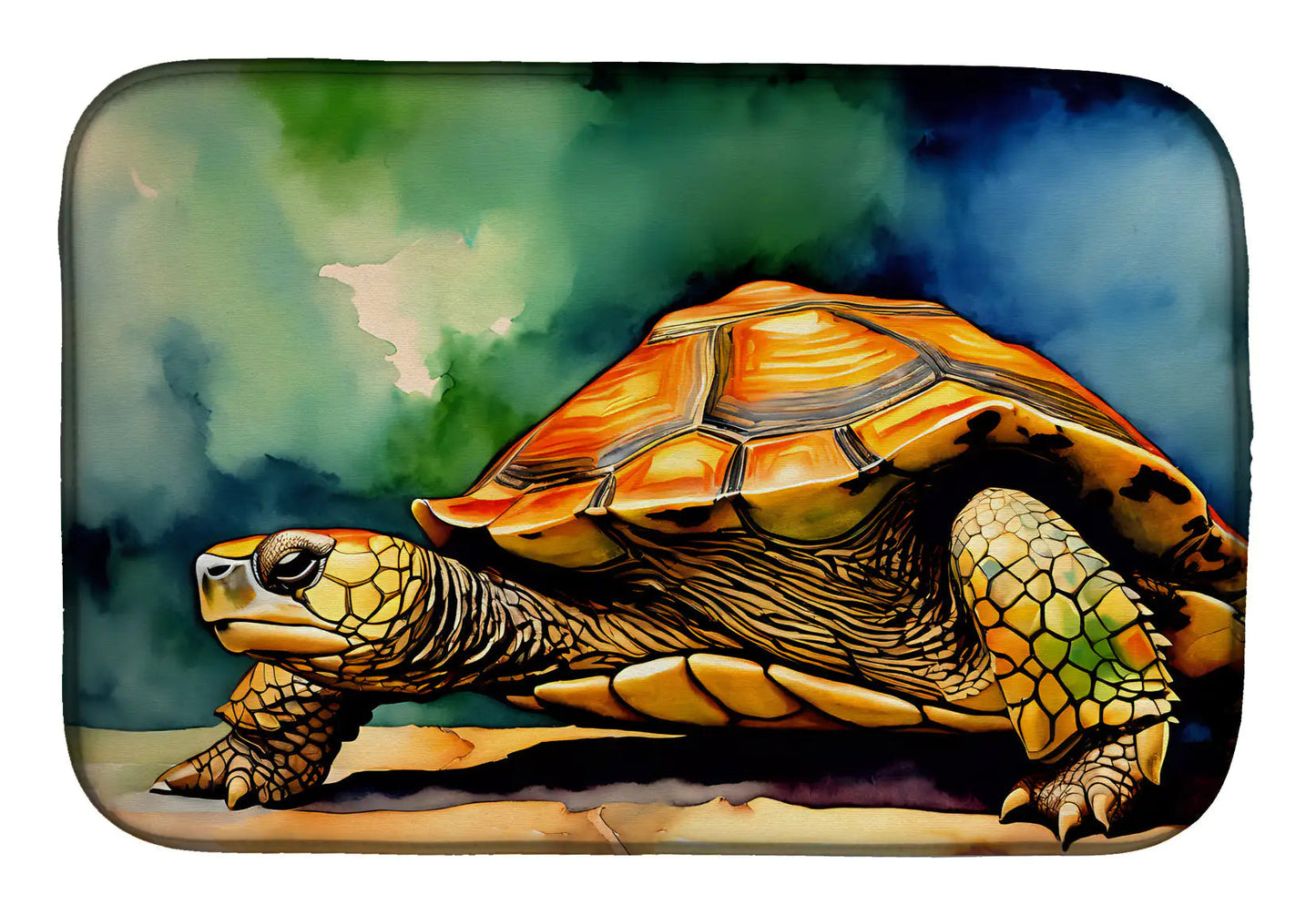 Turtles Tortoises Dish Drying Mat WEM Support (www.WEM.support)
