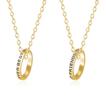 Star Moon Best Friend Pendant Necklace Set WEM Support (www.WEM.support)