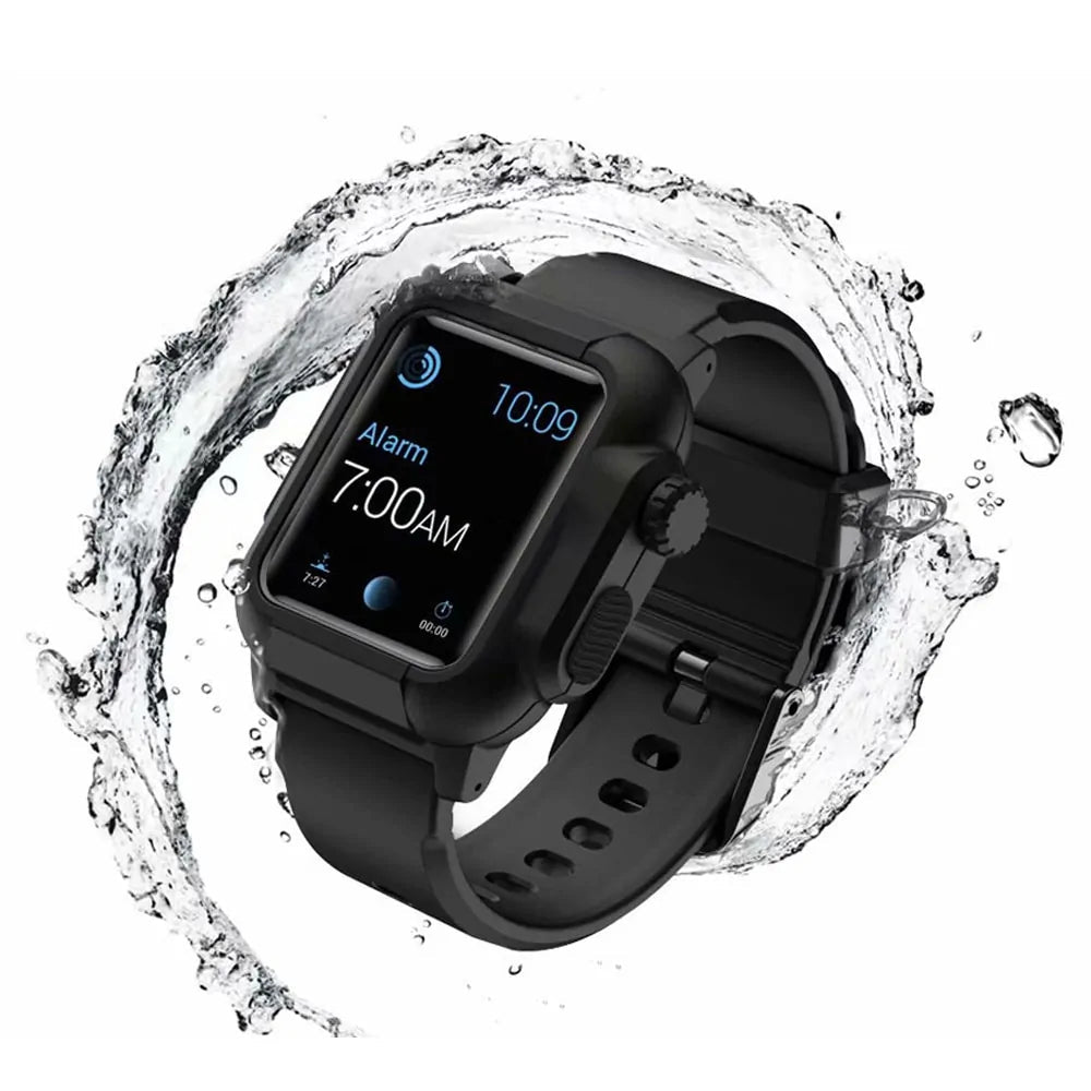 Waterproof Box Case Strap For Apple Watch WEM Support (www.WEM.support)