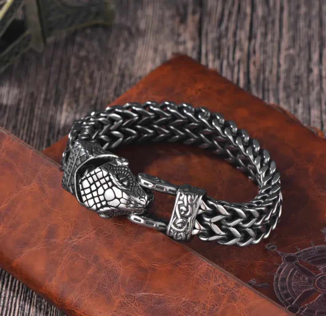 Titanium Viking Punk Bracelet WEM Support (www.WEM.support)