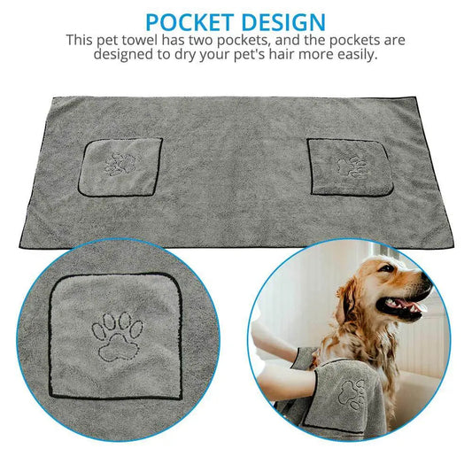 Super Absorbent Dog Bathrobe Towel HejK.com