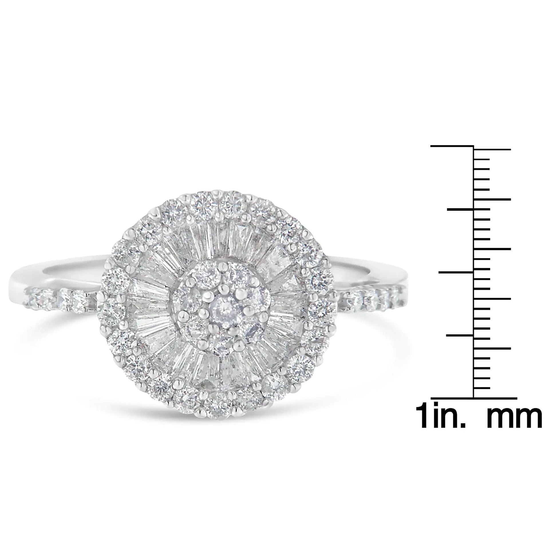 10KT White Gold Diamond Cocktail Ring (1 cttw, H-I Color, SI2-I1 Clarity) WEM Support (www.WEM.support)