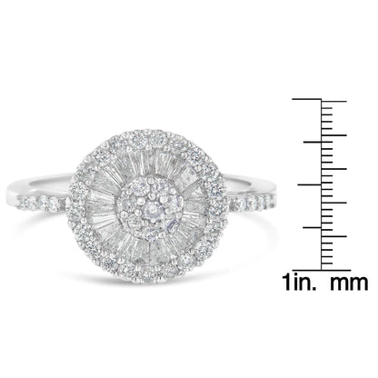10KT White Gold Diamond Cocktail Ring (1 cttw, H-I Color, SI2-I1 Clarity) WEM Support (www.WEM.support)