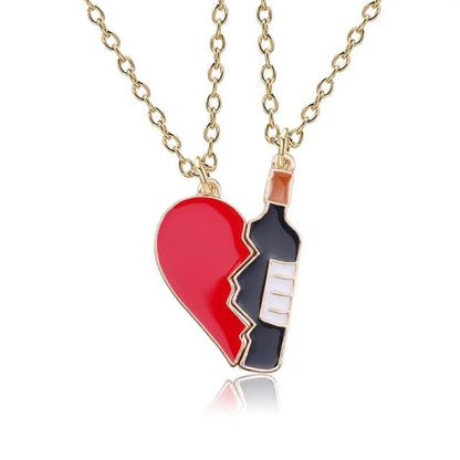 Star Moon Best Friend Pendant Necklace Set WEM Support (www.WEM.support)