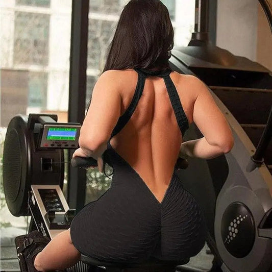 Ultra Flex Rückenfreier Strukturierter Bodysuit WEM Support (www.WEM.support)