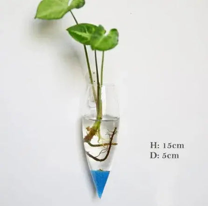 Wall Hanging Glass Vase Made from high-quality, durable glass, this vase is perfect for displaying your favorite flowers, plants, or decorative accents. My Store