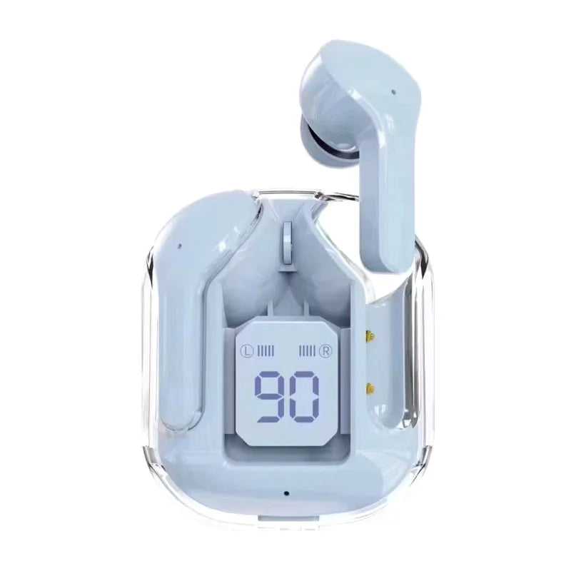 Transparent Space Capsule Bluetooth Earbuds WEM Support (www.WEM.support)