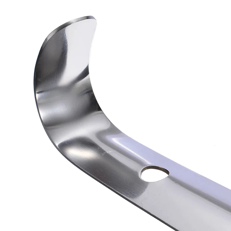 22in Extra Long Handle Shoe Horn Stainless Steel Metal Shoes Remover Shoehorn US WEM Support (www.WEM.support)