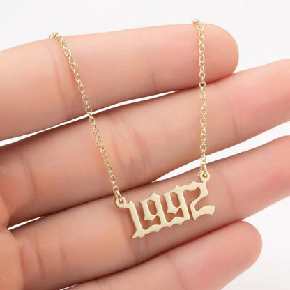 Women's Birth Year Necklace WEM Support (www.WEM.support)
