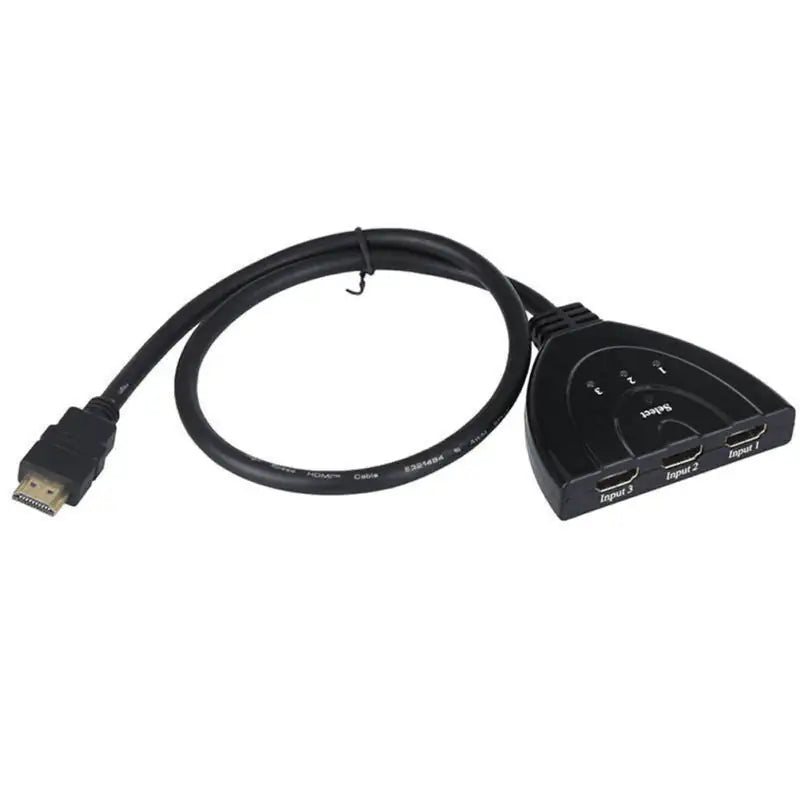 3 Port HDMI Splitter Cable 1080/4K Switch Switcher HUB Adapter for HDTV PS4 Xbox WEM Support (www.WEM.support)