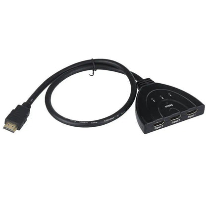 3 Port HDMI Splitter Cable 1080/4K Switch Switcher HUB Adapter for HDTV PS4 Xbox WEM Support (www.WEM.support)