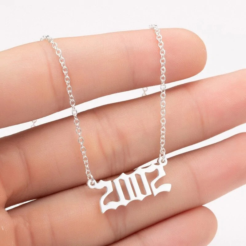 Women's Birth Year Necklace WEM Support (www.WEM.support)