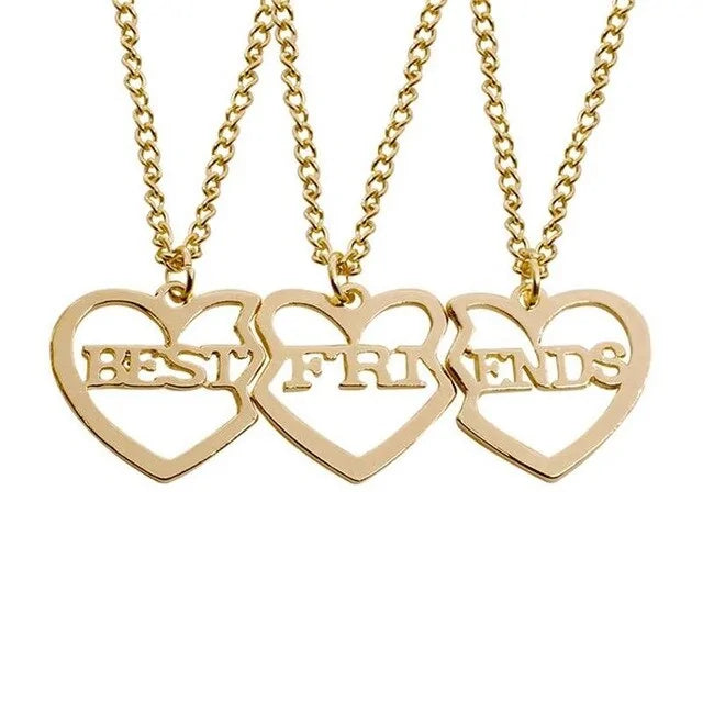 Star Moon Best Friend Pendant Necklace Set WEM Support (www.WEM.support)