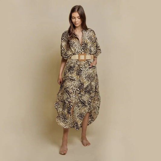 Wide Dress -Animal Print WEM Support (www.WEM.support)