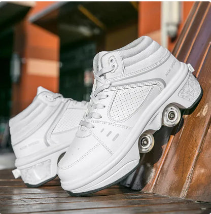 2-in-1 Convertible Roller Skates with Double Row Wheels HejK.com Marketplace LLC