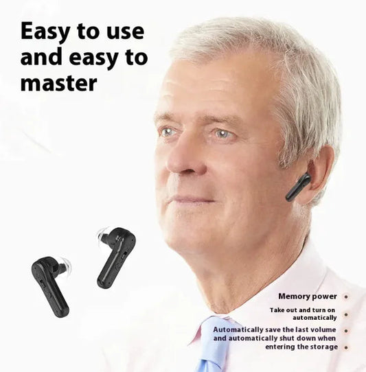 TWS Invisible Hearing Aid for Seniors WEM Support (www.WEM.support)