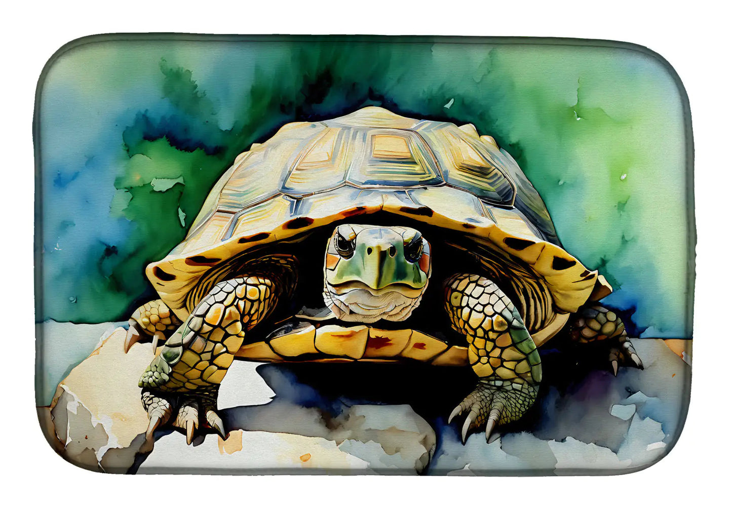 Turtles Tortoises Dish Drying Mat WEM Support (www.WEM.support)
