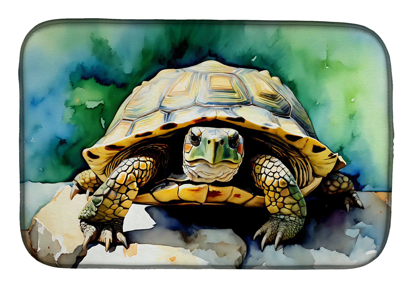 Turtles Tortoises Dish Drying Mat WEM Support (www.WEM.support)