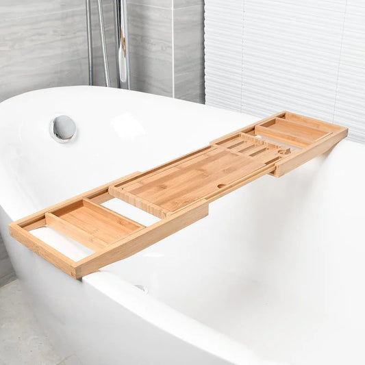 Wooden Bathtub Rack HejK.com