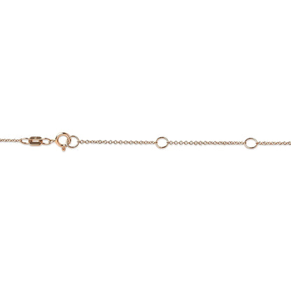 10K Roségold 1/5 Karat Rund Brillantgeschliffener Diamant Modern Gefasste Solitär Halskette 16"-18" (H-I Farbe, SI2-I1 Reinheit) WEM Support (www.WEM.support)