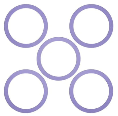 MagSafe-Compatible 5-Piece Magnetic Sticker Ring Set WEM Support (www.WEM.support)