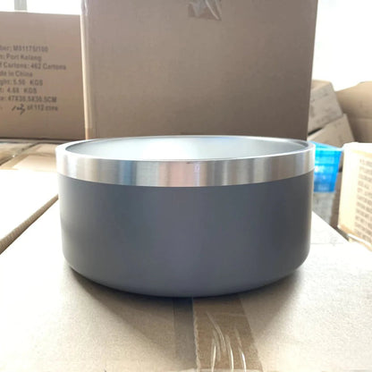 Stainless Steel Dog Bowl Upright Dog Bowl WEM Support (www.WEM.support)