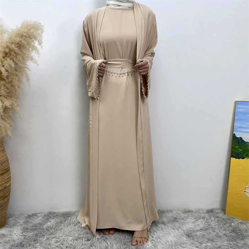 Women's Sleeveless Dress Cardigan Set WEM Support (www.WEM.support)