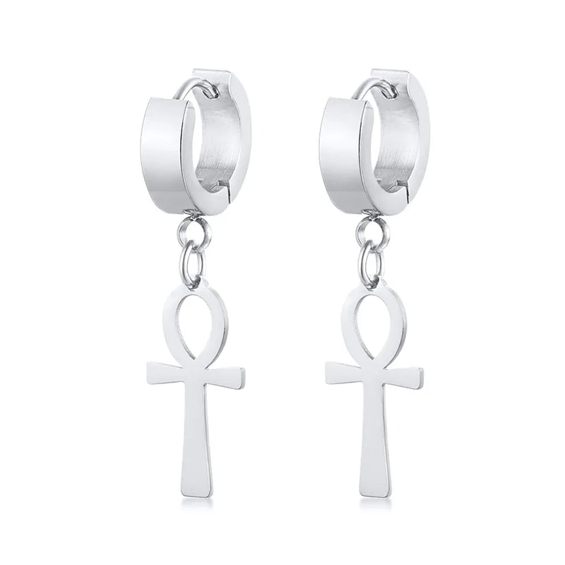 Stainless Steel Egyptian Queen Ankara Earing WEM Support (www.WEM.support)