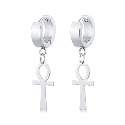 Stainless Steel Egyptian Queen Ankara Earing WEM Support (www.WEM.support)
