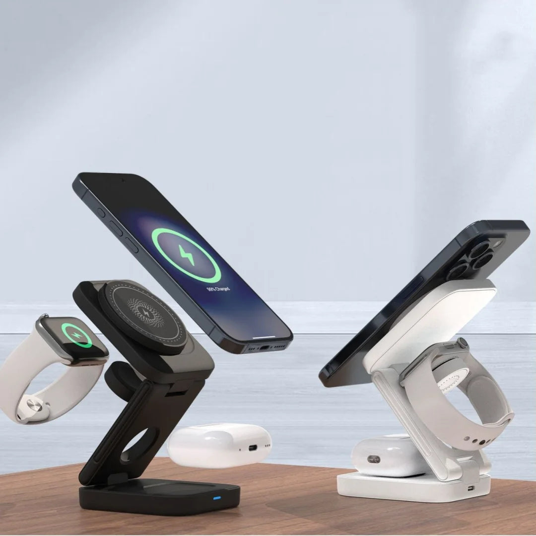 3 IN 1 FOLDABLE WIRELESS CHARGER WEM Support (www.WEM.support)