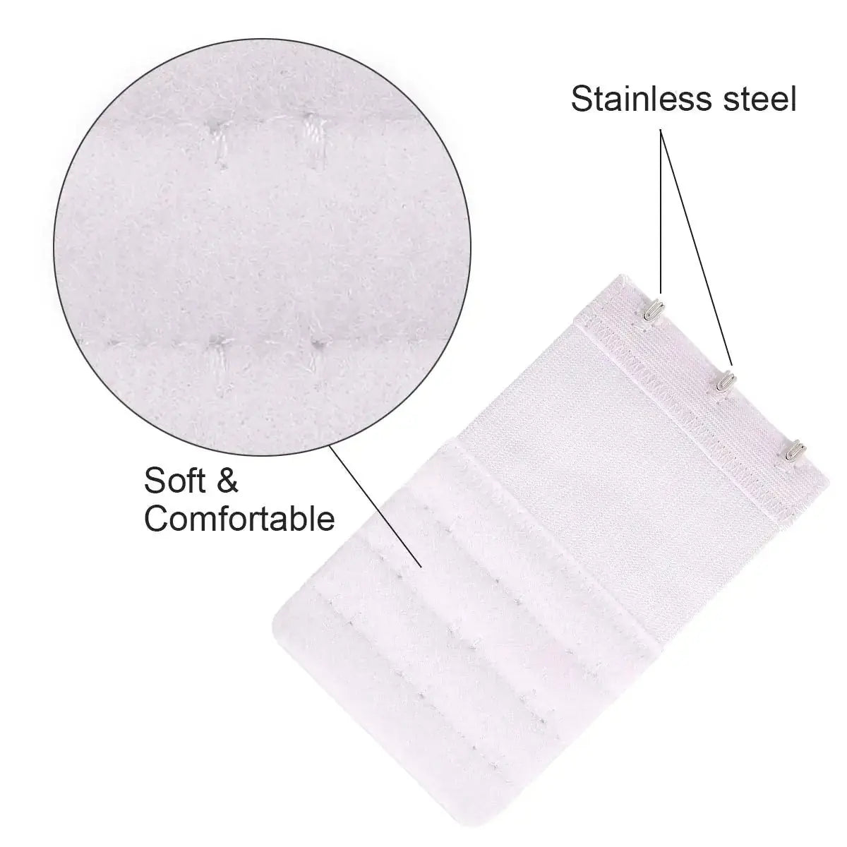 6 Pcs Women's Bra extenders 2 Hooks/3 Hooks Bra Extension 3 Hooks, Women Bra Extenders US My Store